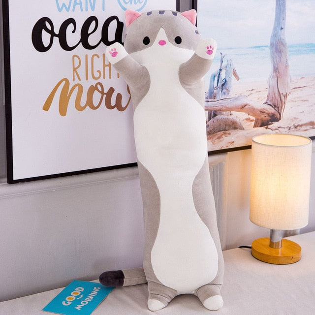 Plush Long Cat Body Pillow - Tampa Home & Garden Store