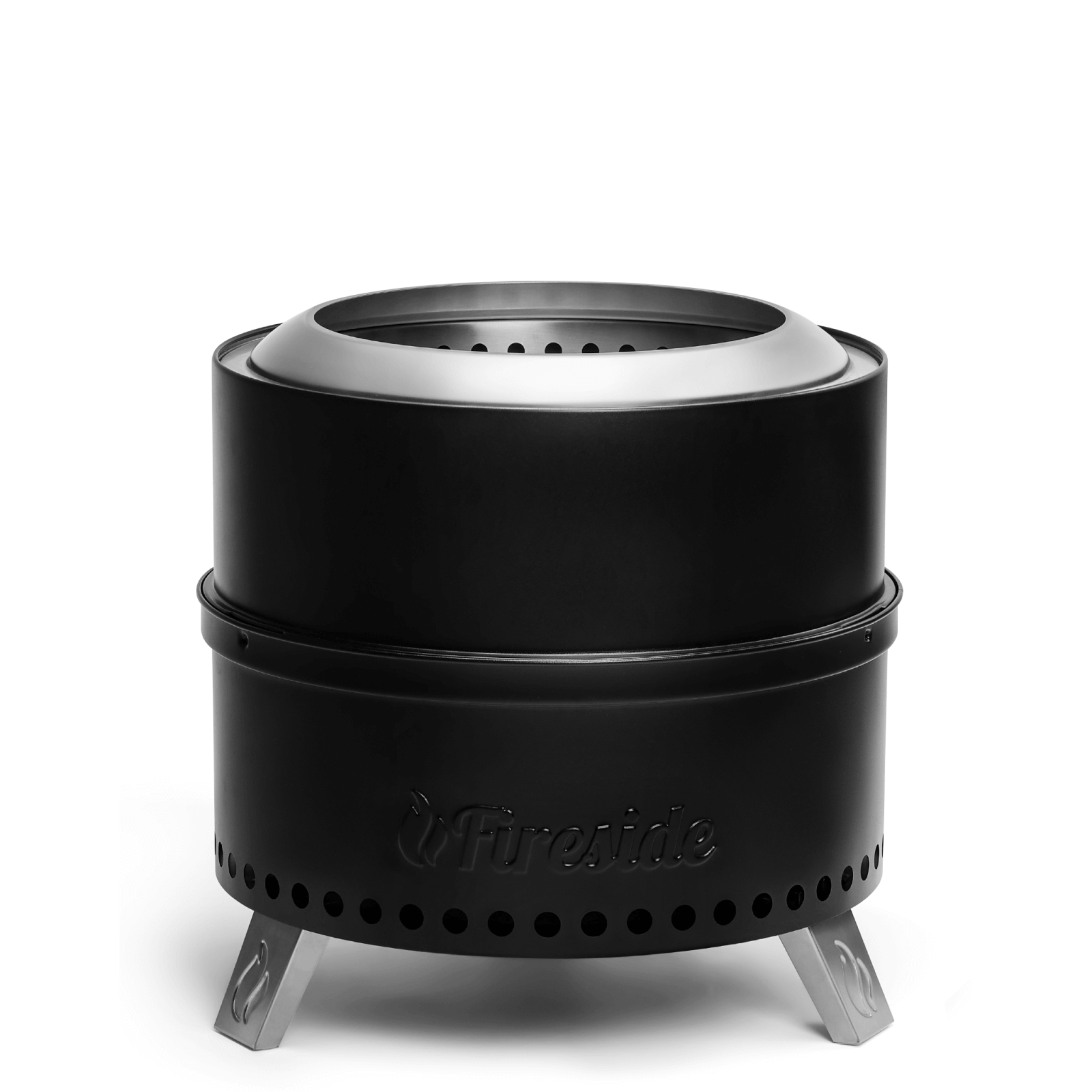 Pluto R19-PG Smokeless Outdoor Fire Pit -  Painted Black - Tampa Home & Garden Store