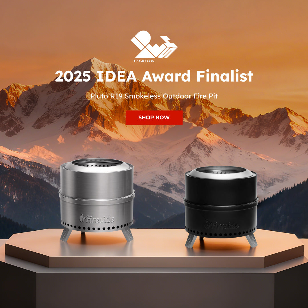 Pluto R19-PG Smokeless Outdoor Fire Pit -  Painted Black - Tampa Home & Garden Store