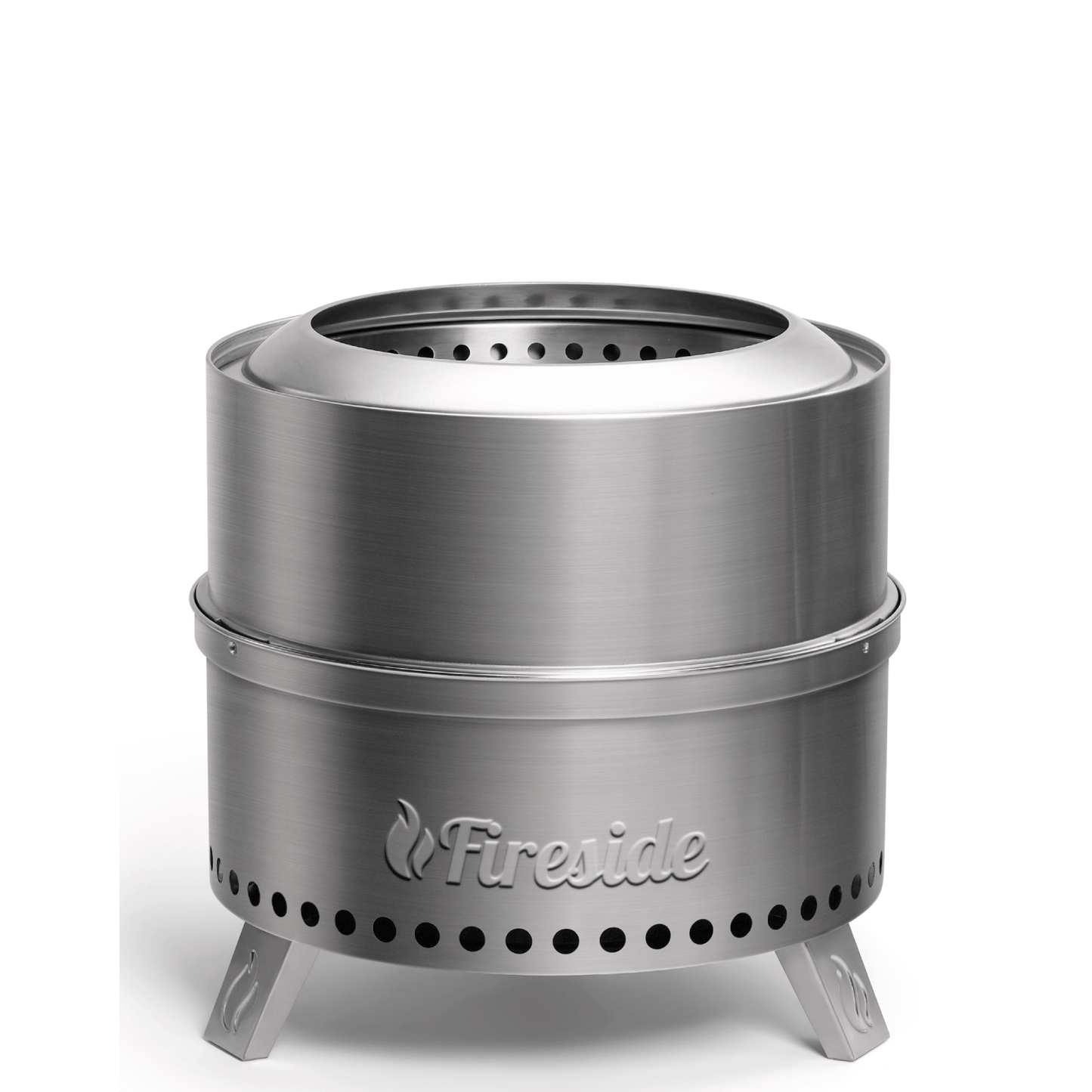 Pluto R19-SS Smokeless Outdoor Fire Pit -  Stainless Steel - Tampa Home & Garden Store