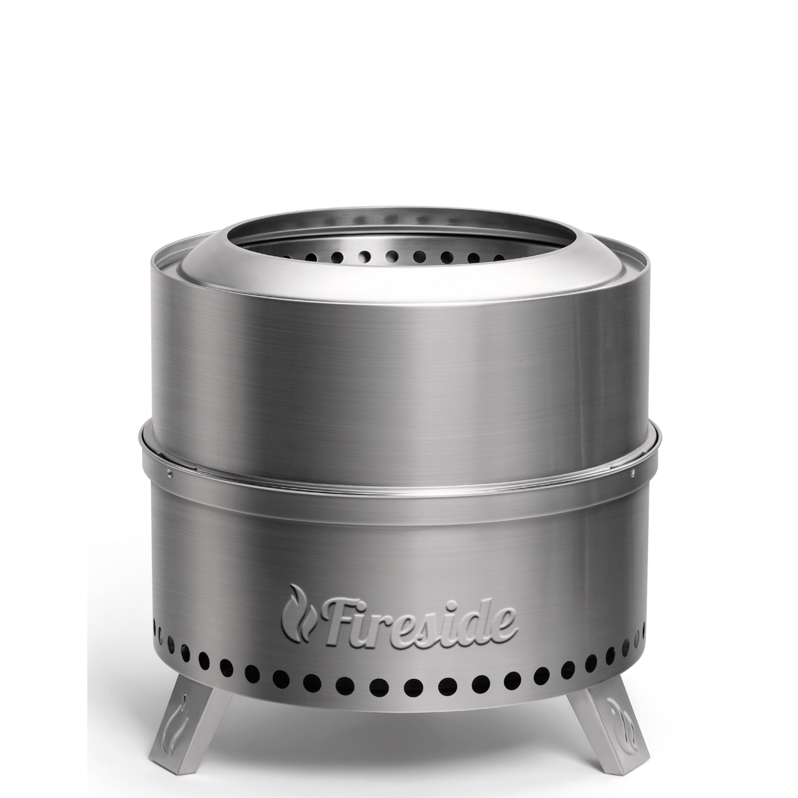 Pluto R19-SS Smokeless Outdoor Fire Pit -  Stainless Steel - Tampa Home & Garden Store