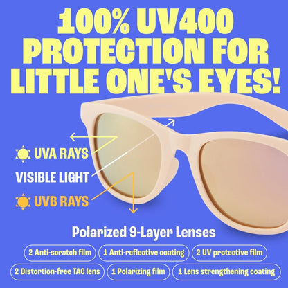 Polarized Toddler Sunglasses Boys & Girls - Unbreakable, for Kids - UV Protection - Tampa Home & Garden Store