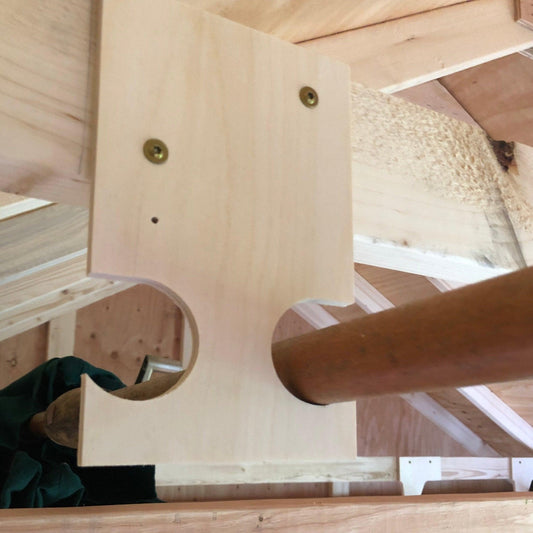 Pole Saw & Pool Skimmer Organizer – Shed Storage Hook for Long Tools - Tampa Home & Garden Store