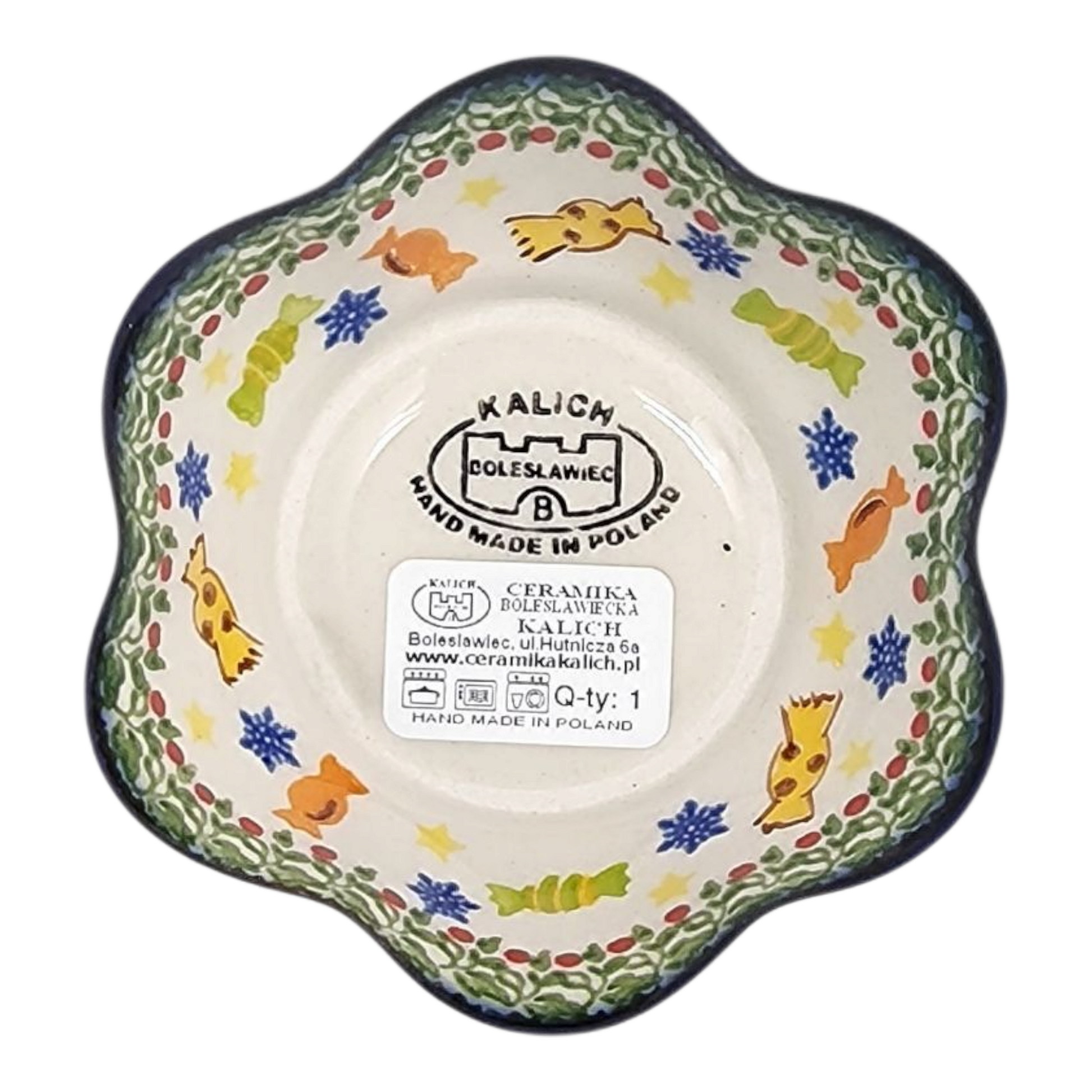 Polish Pottery Ruffled Bowl - Polish Pottery - Gingerbread Delight - Tampa Home & Garden Store
