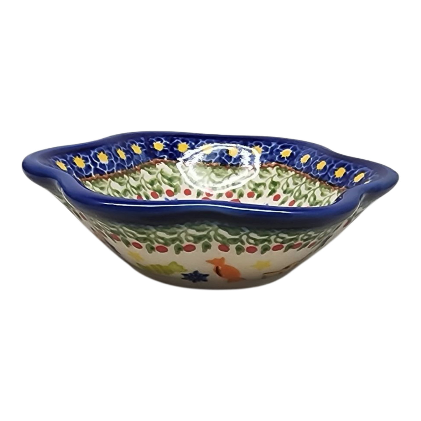 Polish Pottery Ruffled Bowl - Polish Pottery - Gingerbread Delight - Tampa Home & Garden Store
