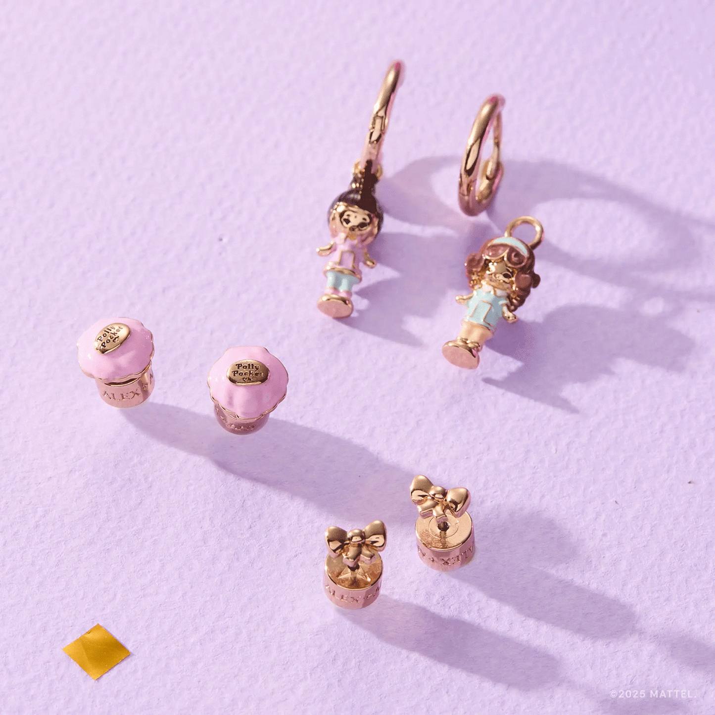 Polly Pocket earrings set of 3 with pastel charms by Alex and Ani on Tampa Home & Garden Store