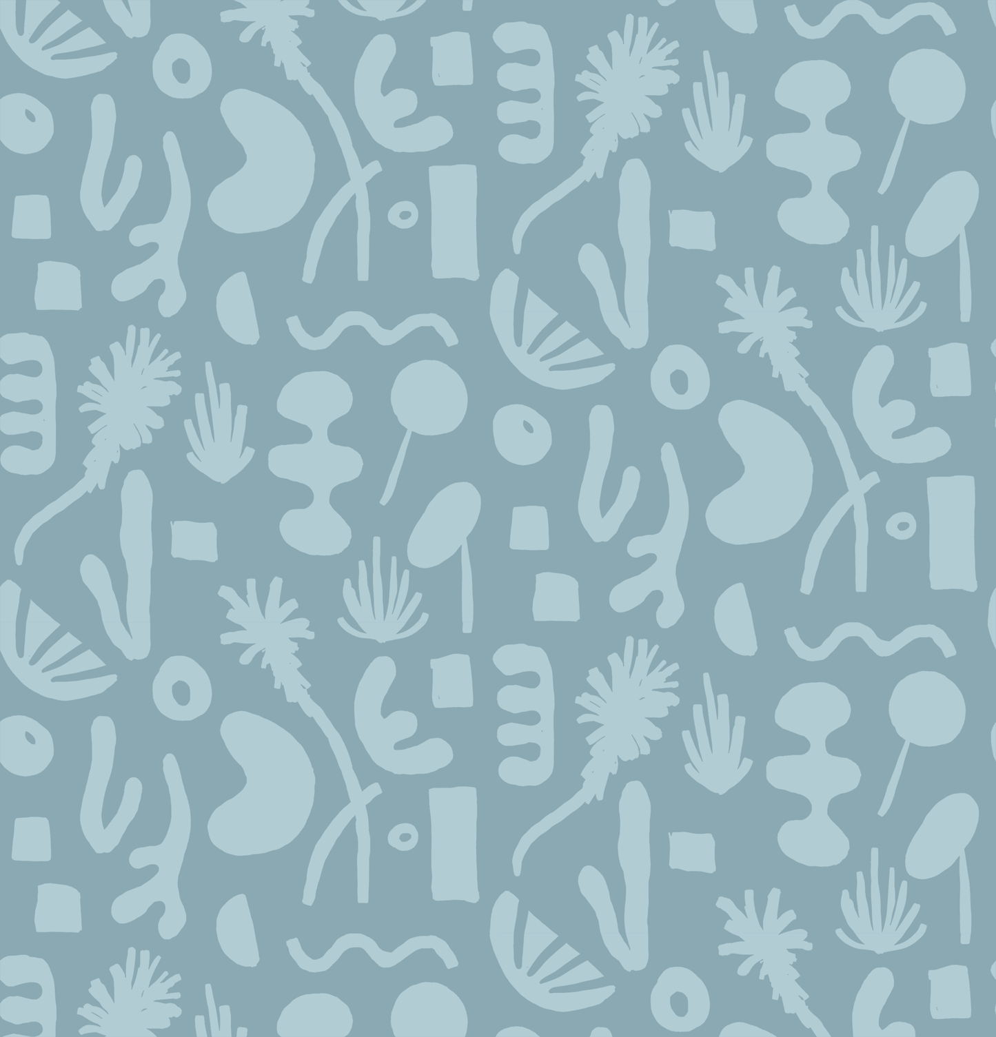 Pool Side Wallpaper, blue - Tampa Home & Garden Store