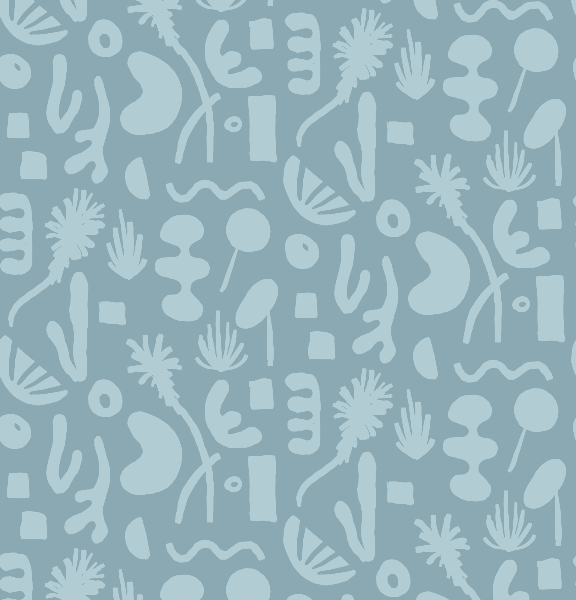 Pool Side Wallpaper, blue - Tampa Home & Garden Store