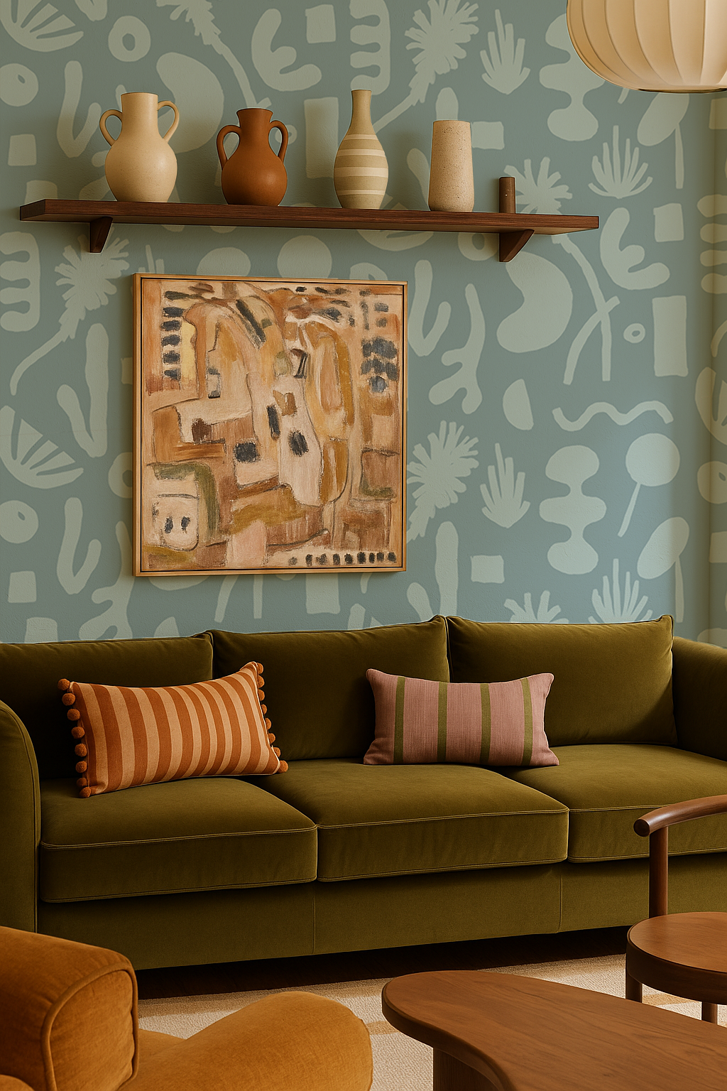 Pool Side Wallpaper, blue - Tampa Home & Garden Store