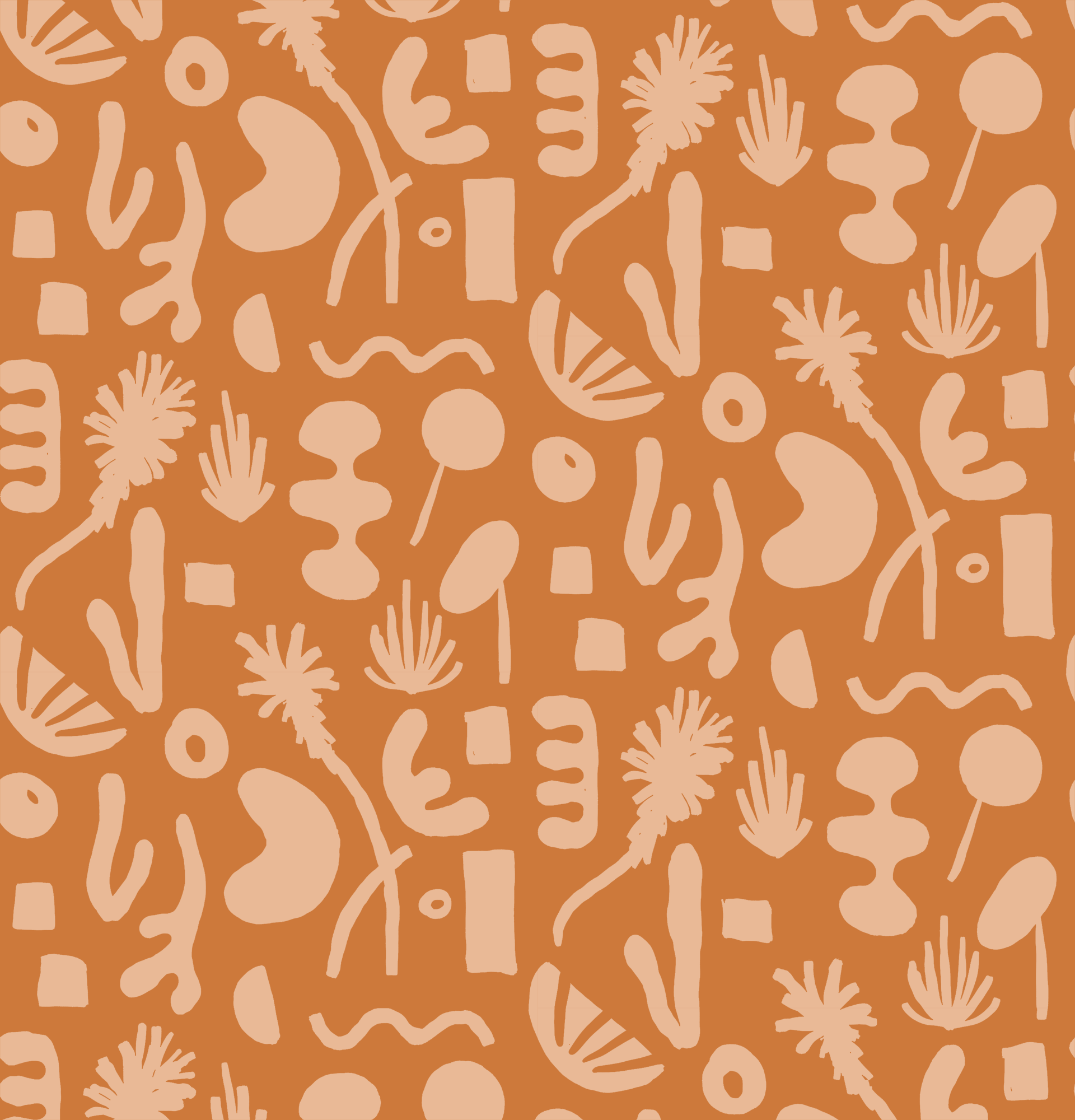 Pool Side Wallpaper, orange - Tampa Home & Garden Store