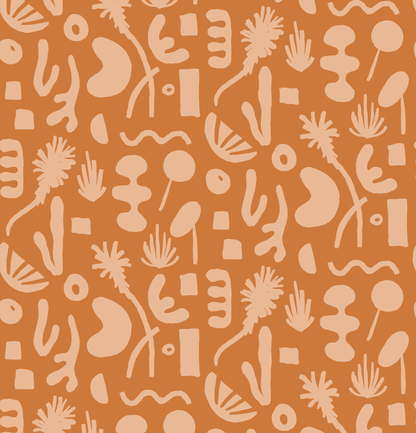 Pool Side Wallpaper, orange - Tampa Home & Garden Store