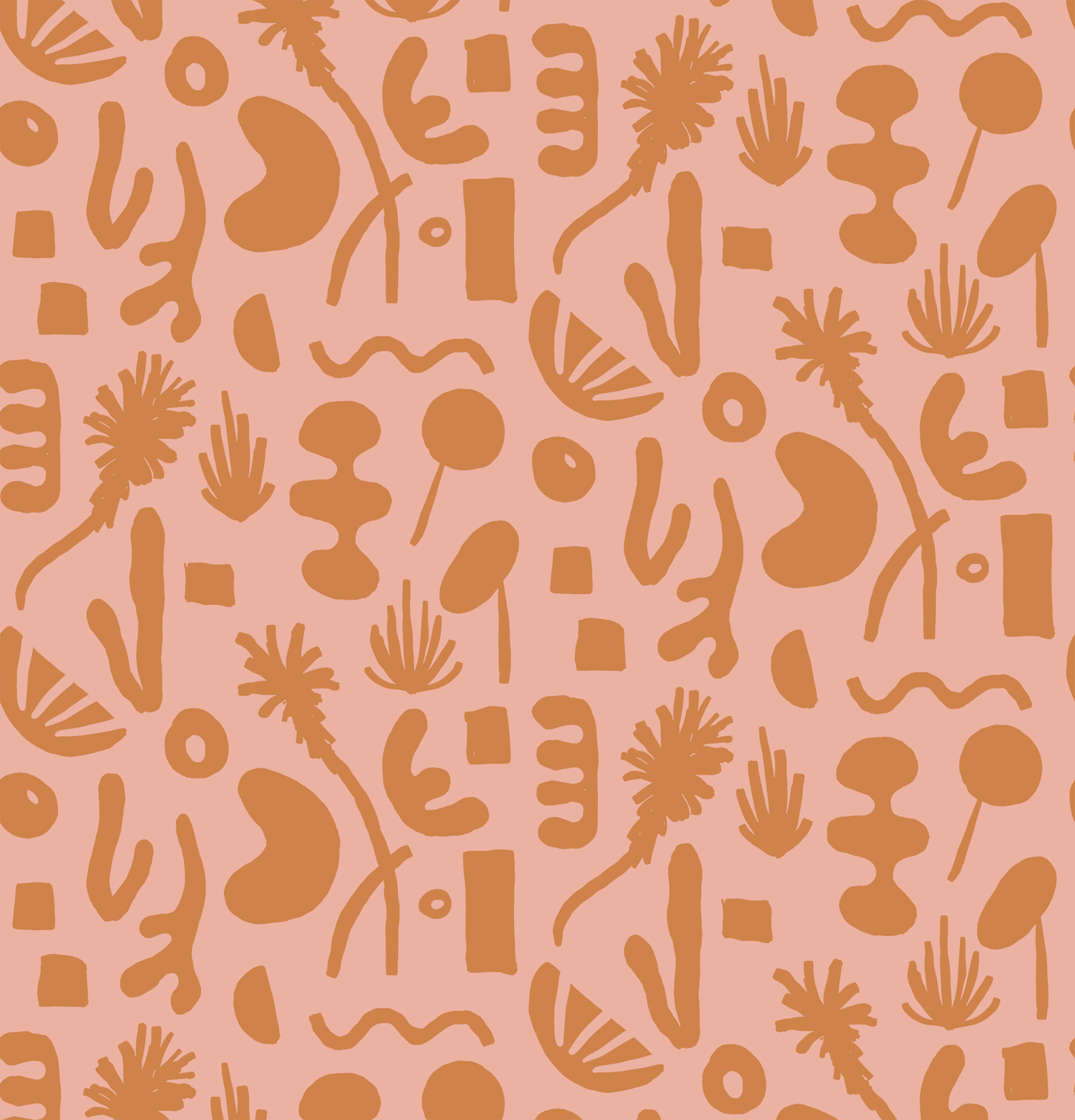 Pool Side Wallpaper, pink & orange - Tampa Home & Garden Store