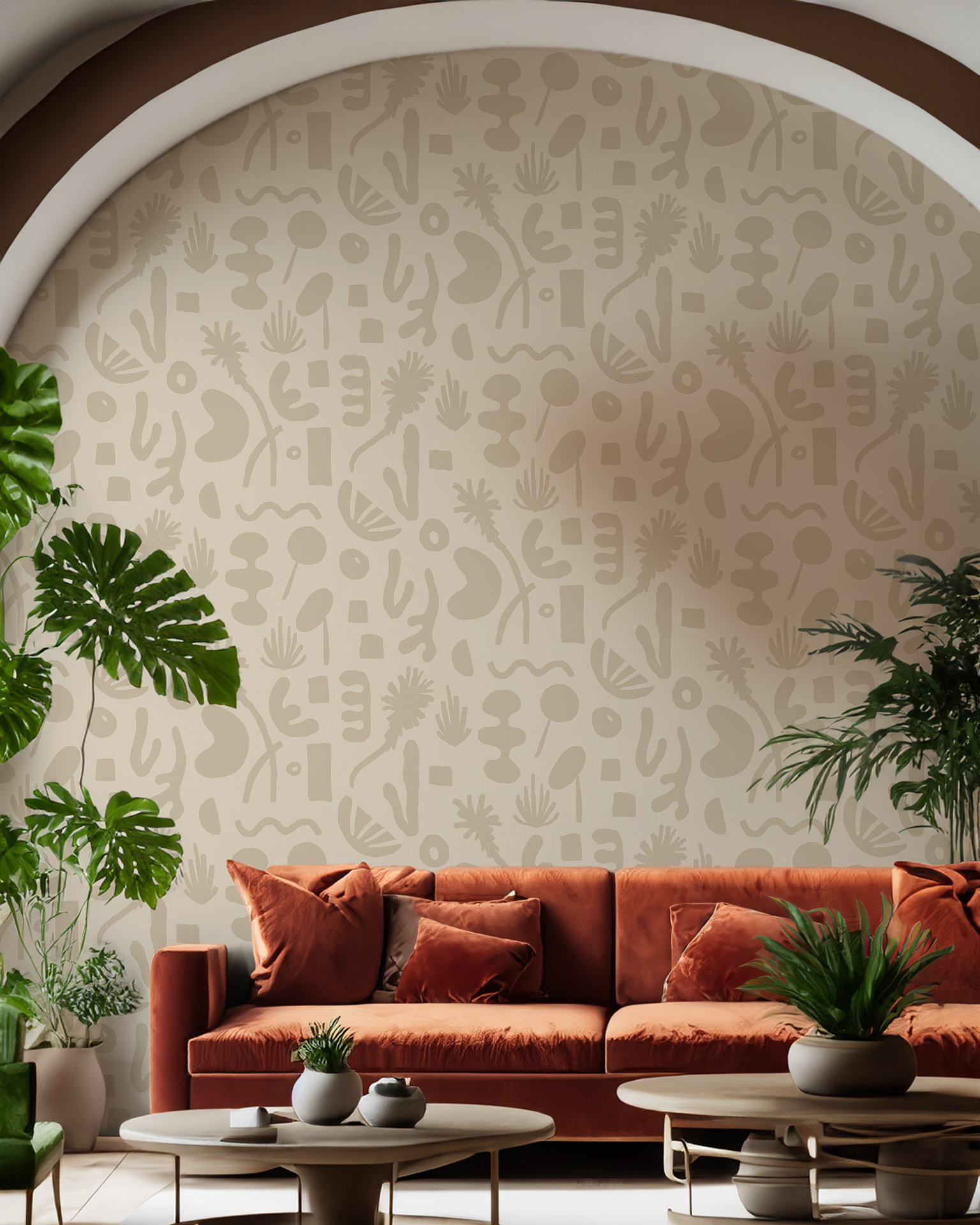 Pool Side Wallpaper, tan - Tampa Home & Garden Store