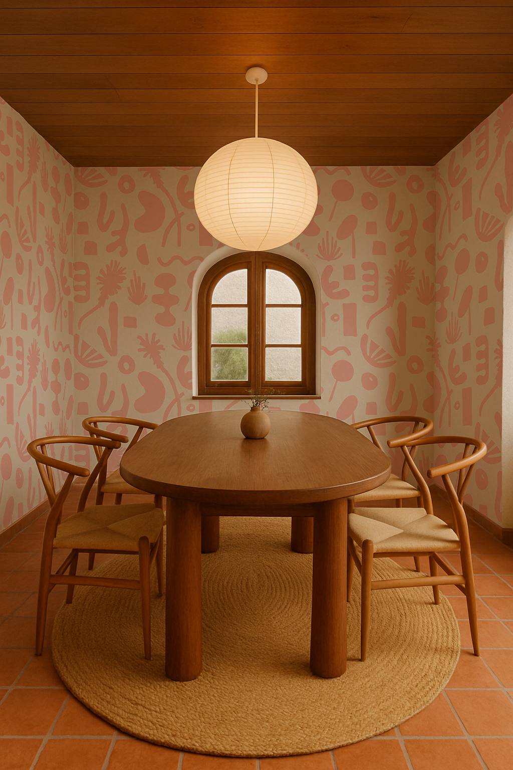 Pool Side Wallpaper, tan and blush - Tampa Home & Garden Store