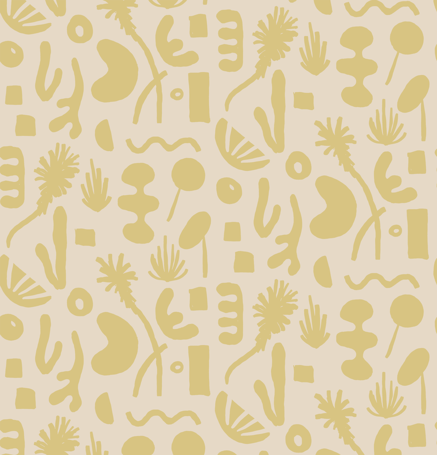 Pool Side Wallpaper, tan and lemon - Tampa Home & Garden Store