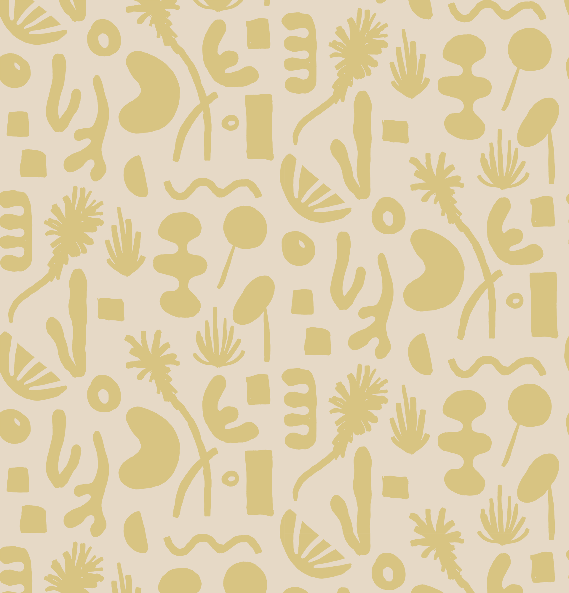 Pool Side Wallpaper, tan and lemon - Tampa Home & Garden Store