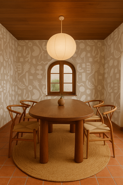 Pool Side Wallpaper, tan and white - Tampa Home & Garden Store