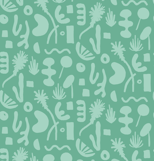 Pool Side Wallpaper, teal - Tampa Home & Garden Store