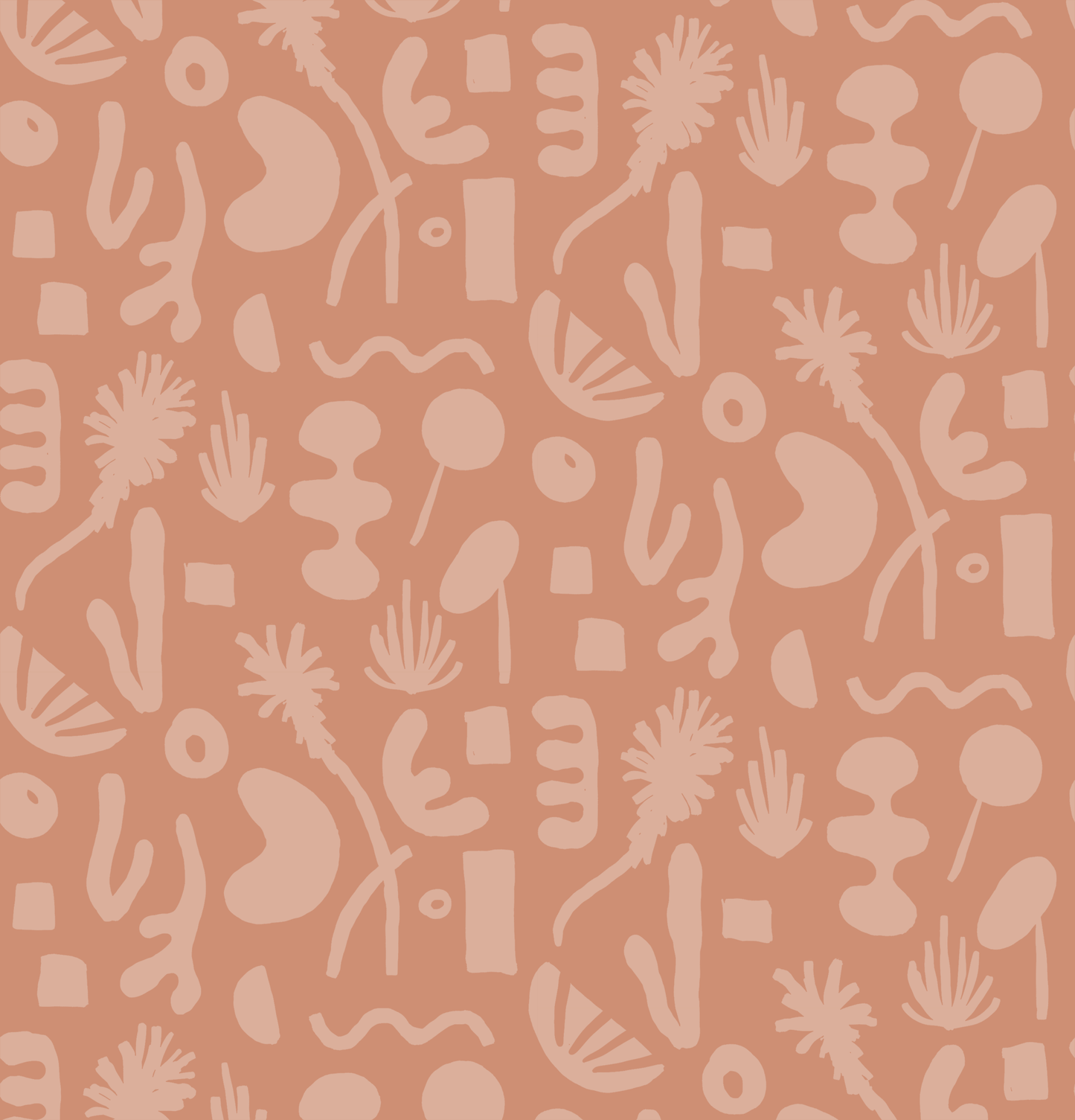 Pool Side Wallpaper, terra cotta - Tampa Home & Garden Store