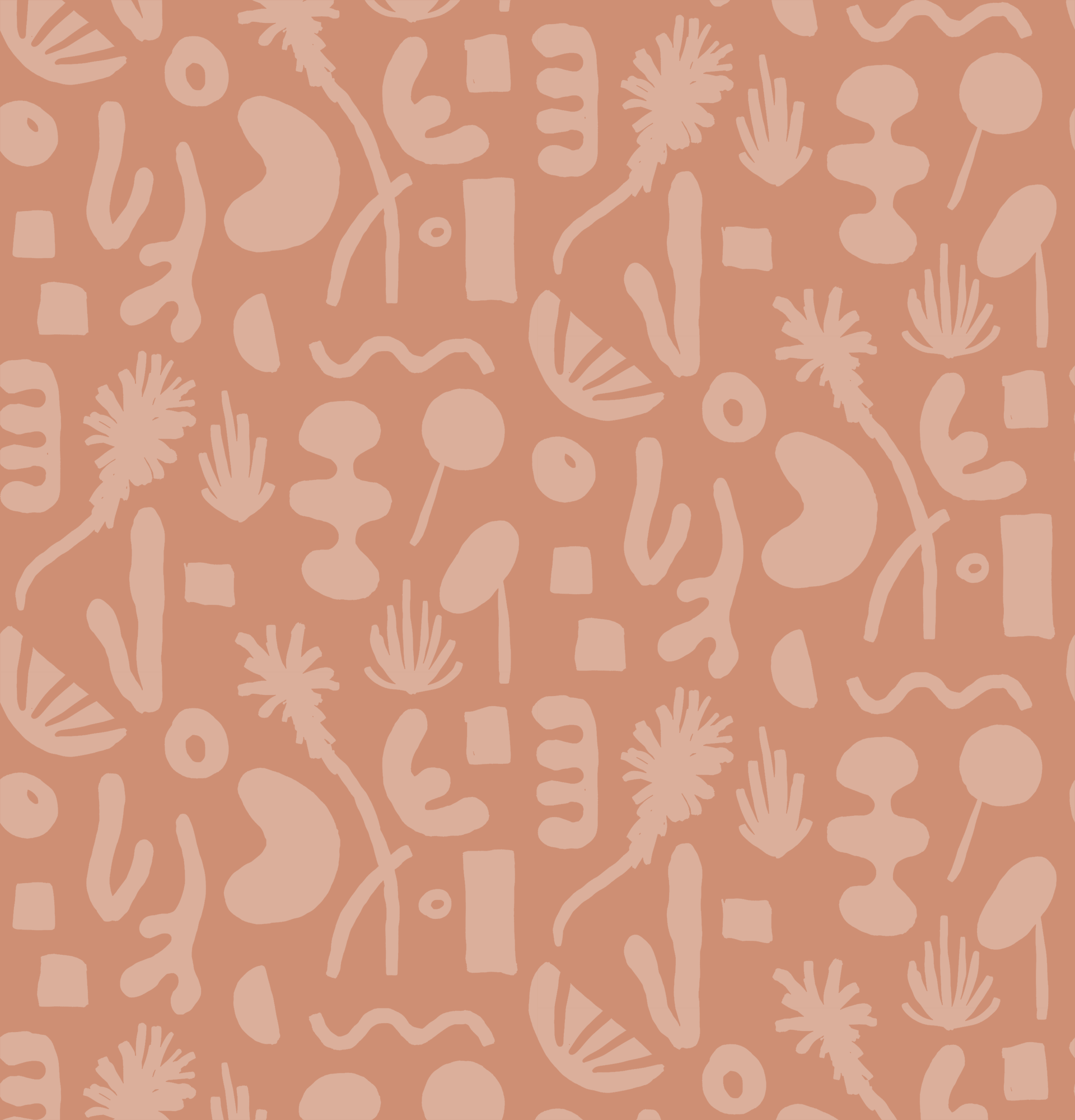 Pool Side Wallpaper, terra cotta - Tampa Home & Garden Store