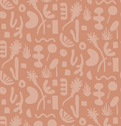 Pool Side Wallpaper, terra cotta - Tampa Home & Garden Store