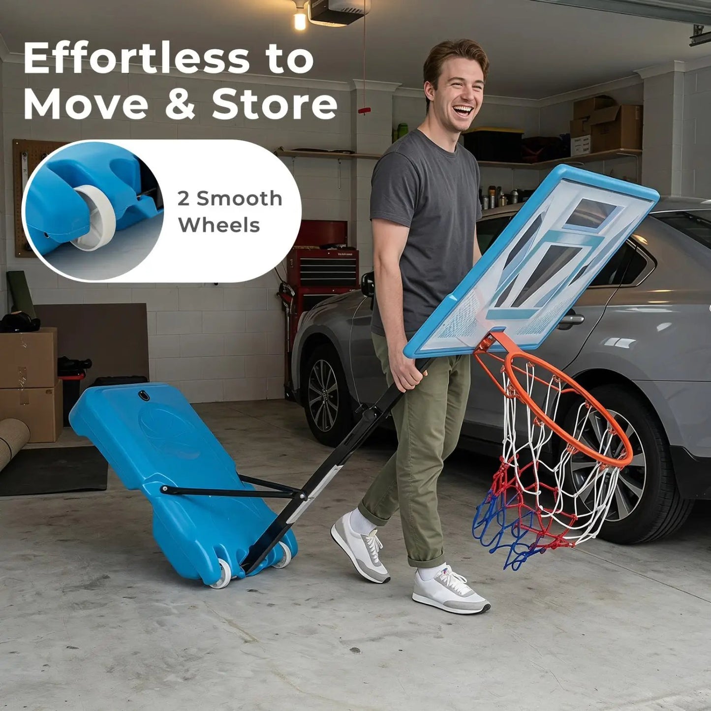 Pool Basketball Hoop With Adjustable Height