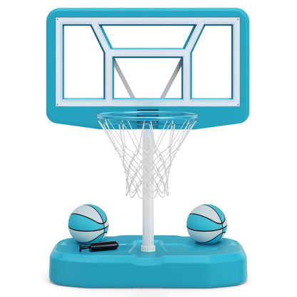 DirectDeals Pool Basketball Hoop Set with 2 blue and white balls and pump on Tampa Home & Garden Store