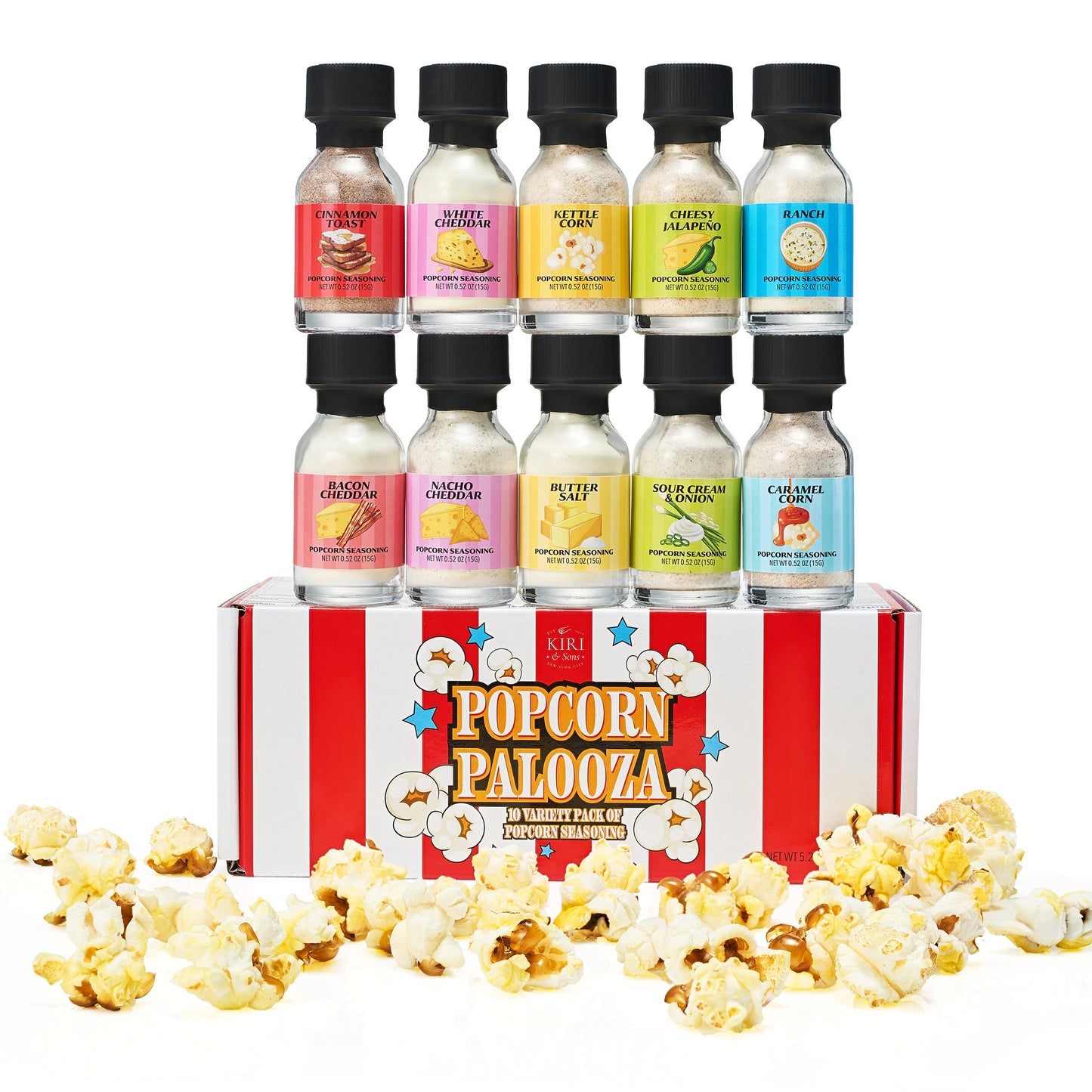 Tasty Popcorn Seasoning Sampler and Gift Kit