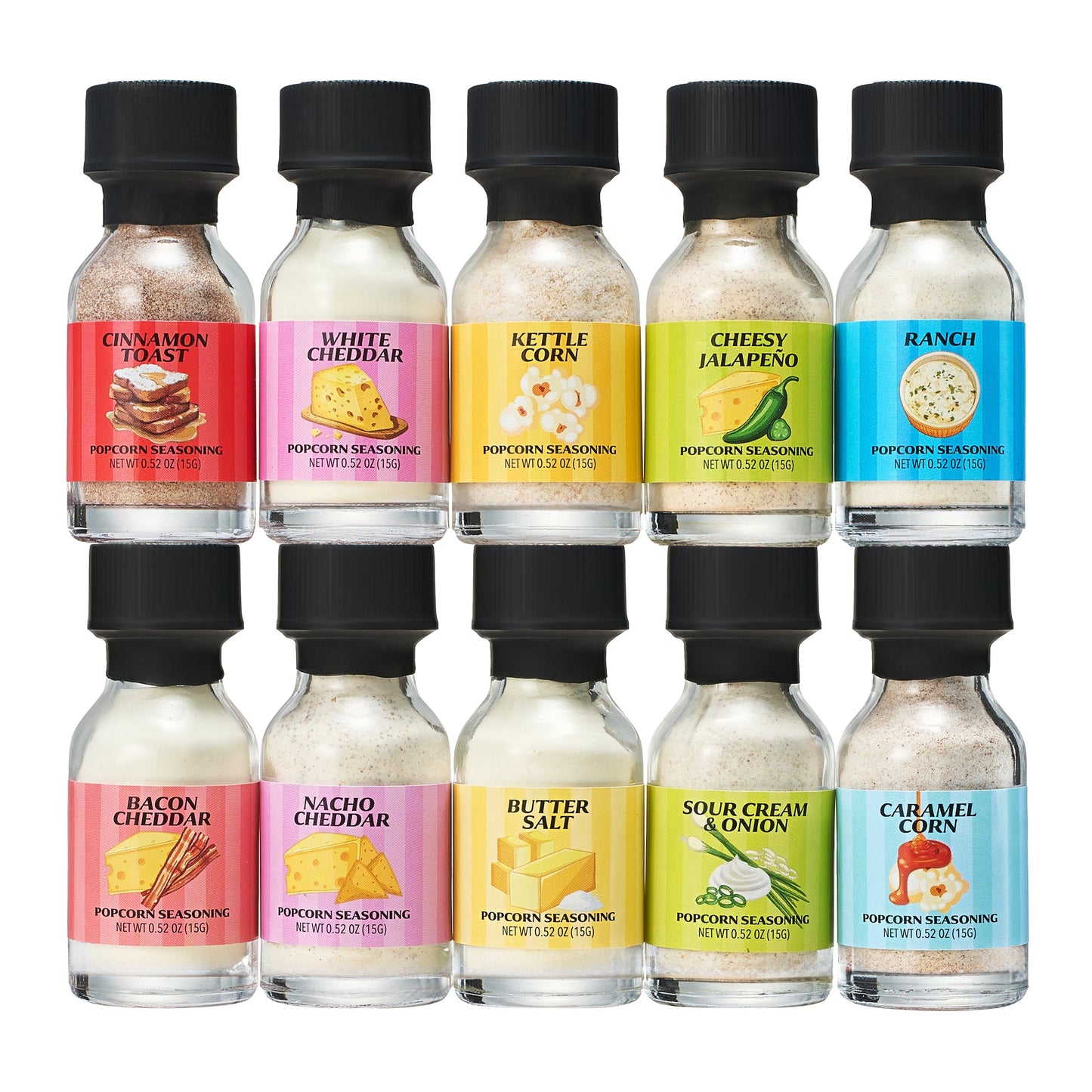 Tasty Popcorn Seasoning Sampler and Gift Kit
