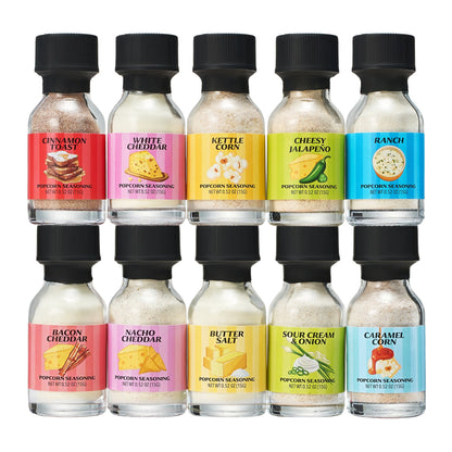 Tasty Popcorn Seasoning Sampler and Gift Kit