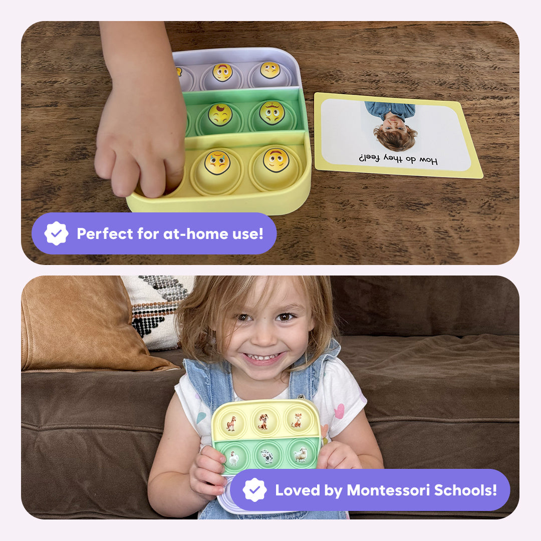 Popplers 1 + 2 Bundle by The Fidget Games; pastel trays with emoji and animal icons on Tampa Home & Garden Store
