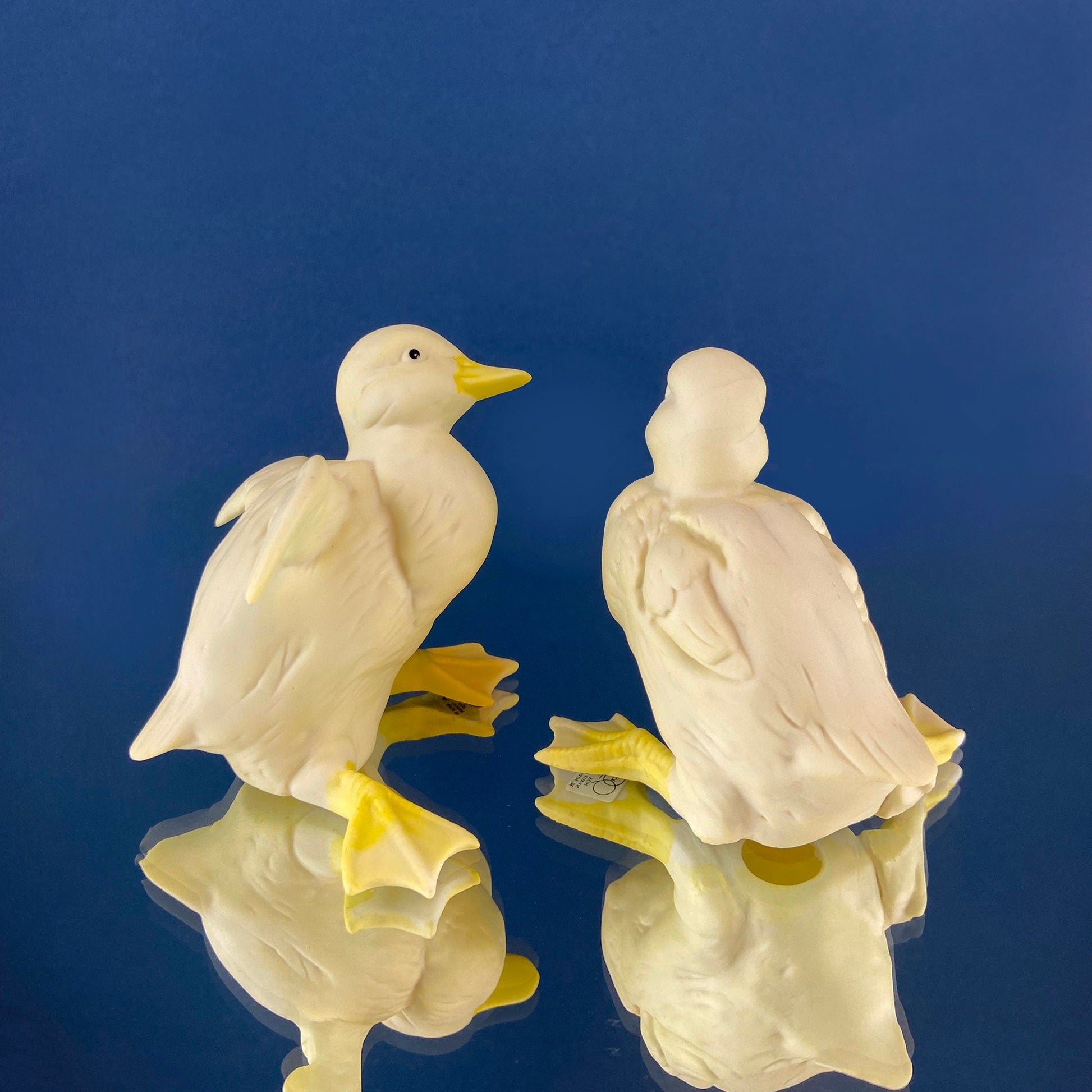 Porcelain Baby Ducks Parade by Dept. 56. Set of Two Ducklings Figurines. Cute Yellow Collectible Birds. Modern Farmhouse. Baby Shower Gift. - Tampa Home & Garden Store