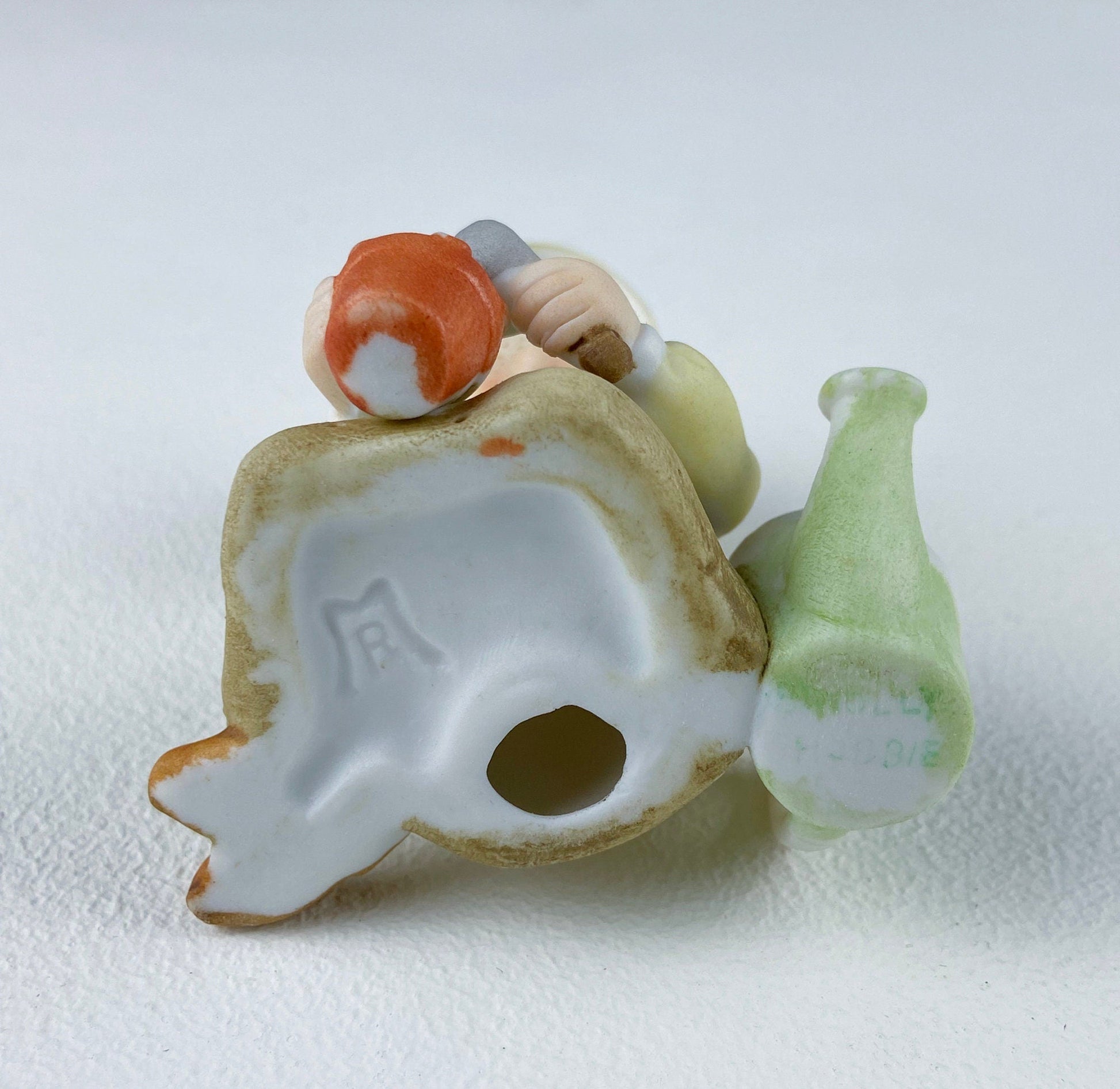 Porcelain Figurine by Marks & Rosenfeld of Little Girl Planting Flowers. Paired with Porcelain Birds in Nest. Gift for Mom, Grandma, Partner - Tampa Home & Garden Store