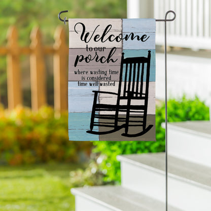 Porch Time Suede Garden Flag - Tampa Home & Garden Store
