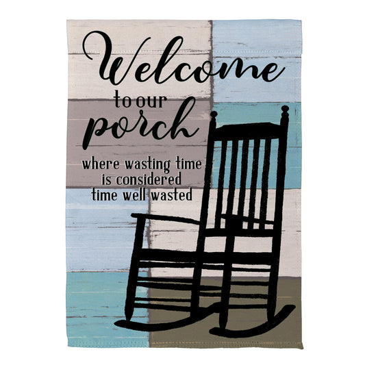 Porch Time Suede Garden Flag - Tampa Home & Garden Store
