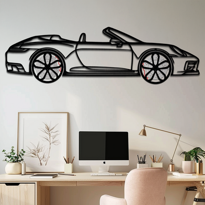 Porsche 911 (992) Convertible Silhouette Metal Wall Art – Rotating Wheel Luxury Car Decor Gift 🌟🏎️,KAFMEKA057 - Tampa Home & Garden Store
