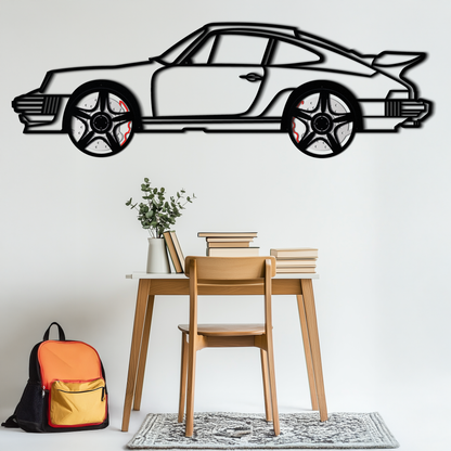Porsche 911 Classic Metal Wall Art – Rotating Wheel Automotive Silhouette, Premium Gift for Car Lovers- KAFMEKA049 - Tampa Home & Garden Store