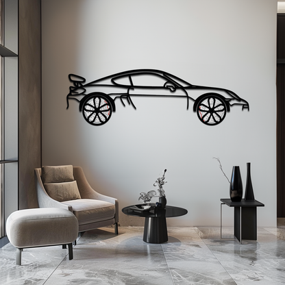 Porsche 911 GT2 Metal Wall Art – Rotating Wheel Motorsport Silhouette | Premium Gift for Car Enthusiasts,KAFMEKA052 - Tampa Home & Garden Store