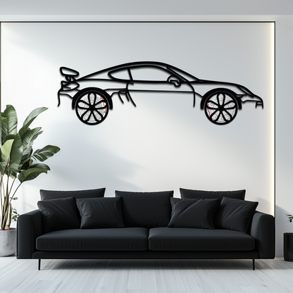 Porsche 911 GT2 Metal Wall Art – Rotating Wheel Motorsport Silhouette | Premium Gift for Car Enthusiasts,KAFMEKA052 - Tampa Home & Garden Store