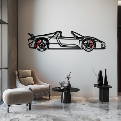 Porsche 918 Spyder Silhouette Metal Wall Art – Hybrid Hypercar Decor with Rotating Wheels ⚡🏁,KAFMEKA061 - Tampa Home & Garden Store
