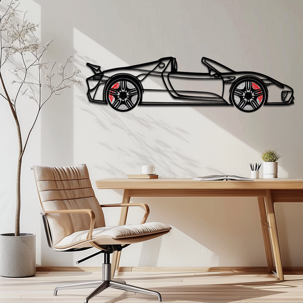 Porsche 918 Spyder Silhouette Metal Wall Art – Hybrid Hypercar Decor with Rotating Wheels ⚡🏁,KAFMEKA061 - Tampa Home & Garden Store