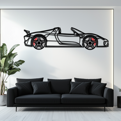Porsche 918 Spyder Silhouette Metal Wall Art – Hybrid Hypercar Decor with Rotating Wheels ⚡🏁,KAFMEKA061 - Tampa Home & Garden Store