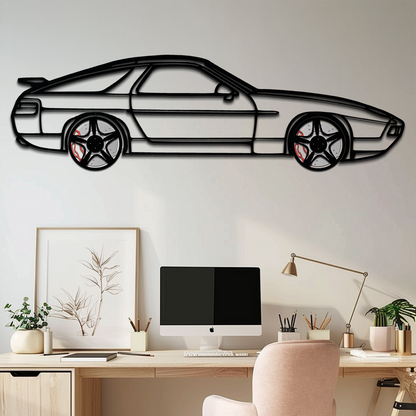 Porsche 928 GTS Silhouette Metal Wall Art – Classic Grand Tourer Decor with Rotating Wheels-KAFMEKA062 - Tampa Home & Garden Store