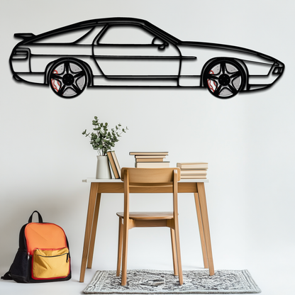 Porsche 928 GTS Silhouette Metal Wall Art – Classic Grand Tourer Decor with Rotating Wheels-KAFMEKA062 - Tampa Home & Garden Store