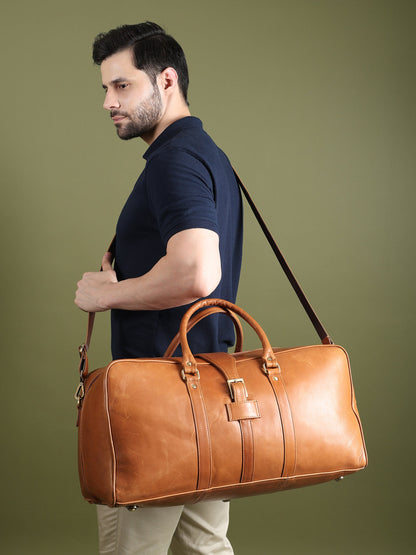 Port Blair Leather Duffle Travel Bag - Tampa Home & Garden Store