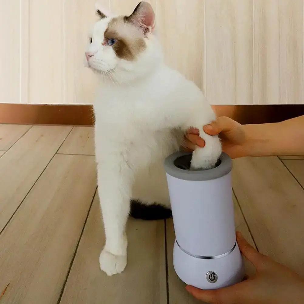 Portable Dog Paw Washer Automatic Pet Paw Cleaner Electric Paw Massager USB Rechargeable Designed for Small to Medium Dogs Cats - Tampa Home & Garden Store