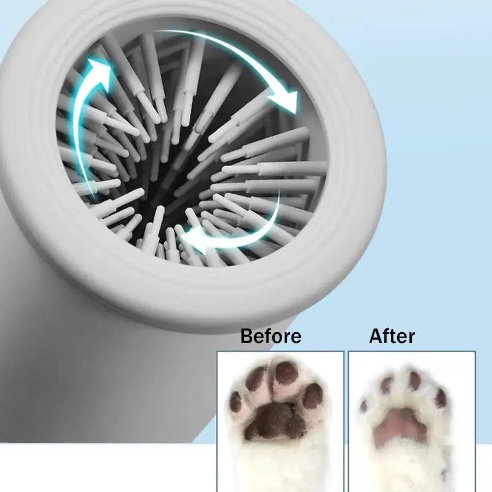 Portable Dog Paw Washer Automatic Pet Paw Cleaner Electric Paw Massager USB Rechargeable Designed for Small to Medium Dogs Cats - Tampa Home & Garden Store
