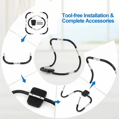 Portable Ab Trainer Headrest and Foam Handles