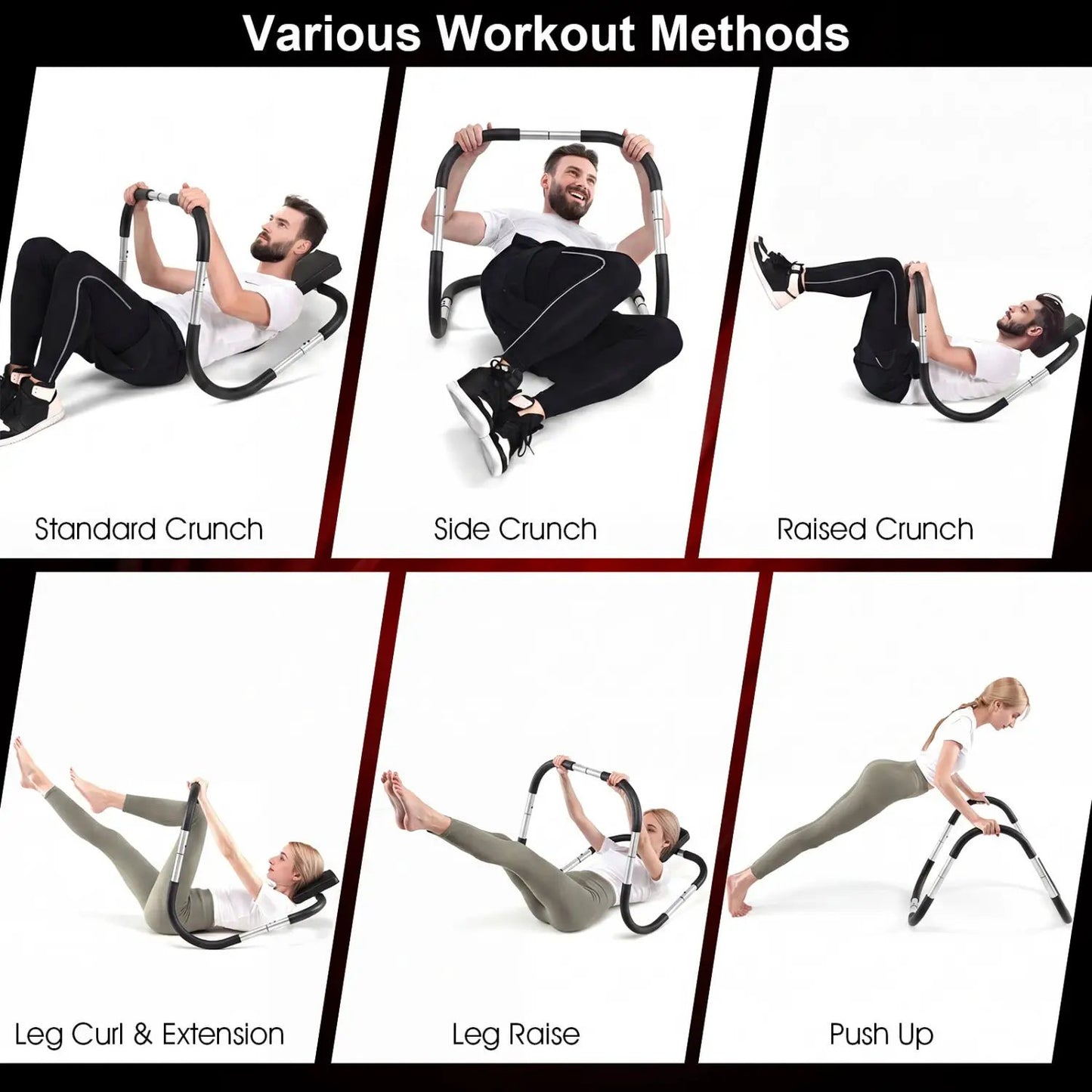 Portable Ab Trainer Headrest and Foam Handles