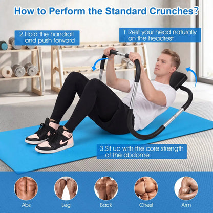 Portable Ab Trainer Headrest and Foam Handles